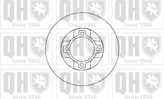 Quinton Hazell BDC5053 - Гальмівний диск autozip.com.ua