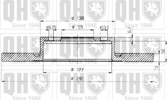 Quinton Hazell BDC5144 - Гальмівний диск autozip.com.ua