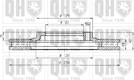 Quinton Hazell BDC5167 - Гальмівний диск autozip.com.ua