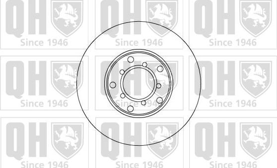 Quinton Hazell BDC1058 - Гальмівний диск autozip.com.ua