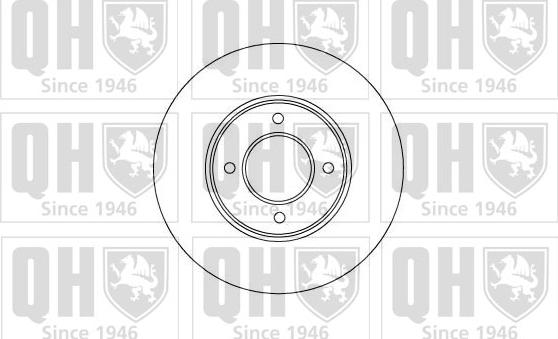 Quinton Hazell BDC1018 - Гальмівний диск autozip.com.ua