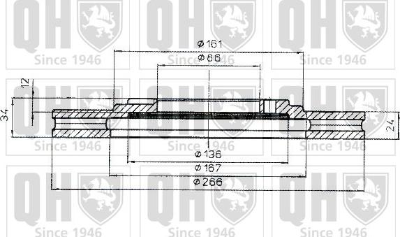 Quinton Hazell BDC3918 - Гальмівний диск autozip.com.ua