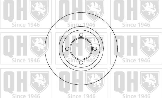 Quinton Hazell BDC3455 - Гальмівний диск autozip.com.ua