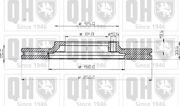 Quinton Hazell BDC3598 - Гальмівний диск autozip.com.ua