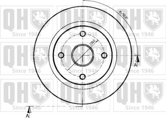 Quinton Hazell BDC3566 - Гальмівний диск autozip.com.ua