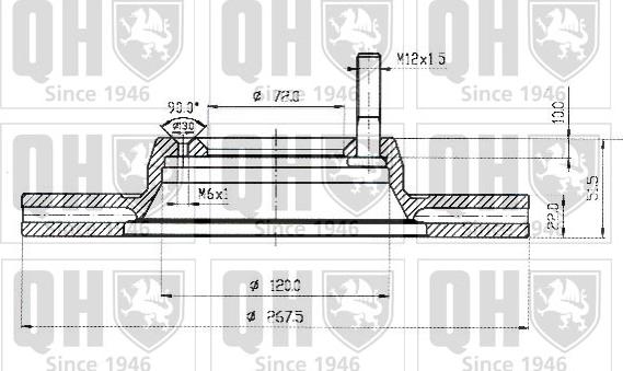 Quinton Hazell BDC3502 - Гальмівний диск autozip.com.ua