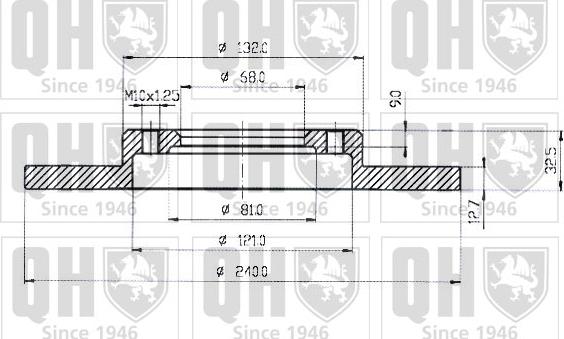 Quinton Hazell BDC3576 - Гальмівний диск autozip.com.ua