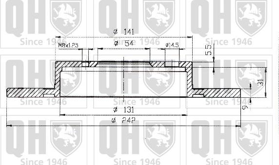 Quinton Hazell BDC3699 - Гальмівний диск autozip.com.ua