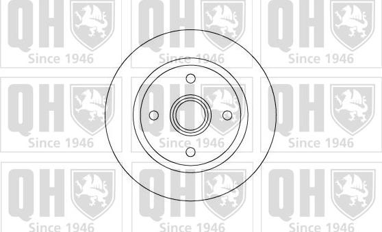 Quinton Hazell BDC3650 - Гальмівний диск autozip.com.ua