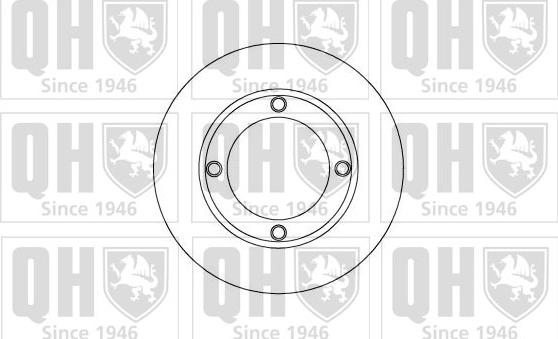 Quinton Hazell BDC3117 - Гальмівний диск autozip.com.ua