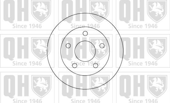 Quinton Hazell BDC3821 - Гальмівний диск autozip.com.ua