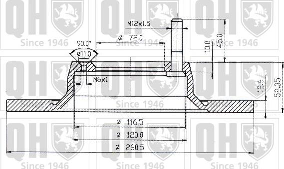 Quinton Hazell BDC3214 - Гальмівний диск autozip.com.ua