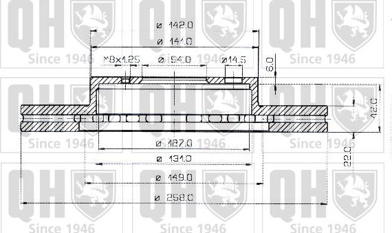 Quinton Hazell BDC3704 - Гальмівний диск autozip.com.ua