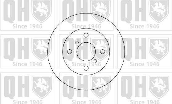 Quinton Hazell BDC3700 - Гальмівний диск autozip.com.ua