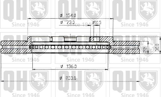 Quinton Hazell BDC3774 - Гальмівний диск autozip.com.ua