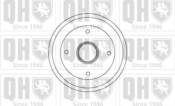 Quinton Hazell BDR501 - Гальмівний барабан autozip.com.ua