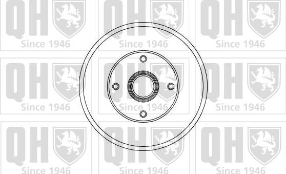 Quinton Hazell BDR141 - Гальмівний барабан autozip.com.ua