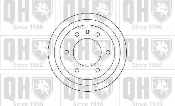 Quinton Hazell BDR247 - Гальмівний барабан autozip.com.ua