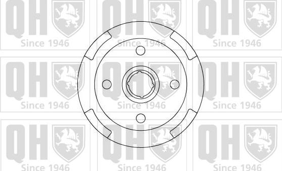Quinton Hazell BDR219 - Гальмівний барабан autozip.com.ua