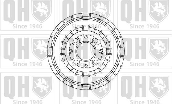 Quinton Hazell BDR283 - Гальмівний барабан autozip.com.ua