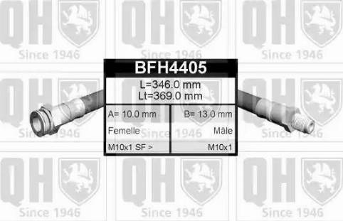 Quinton Hazell BFH4405 - Гальмівний шланг autozip.com.ua