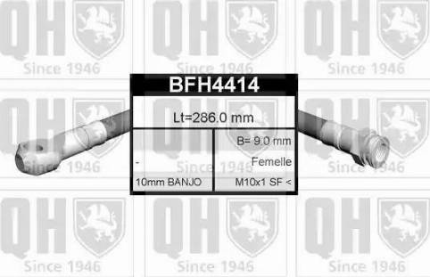 Quinton Hazell BFH4414 - Гальмівний шланг autozip.com.ua