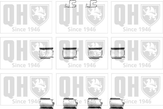 Quinton Hazell BFK901 - Комплектуючі, колодки дискового гальма autozip.com.ua
