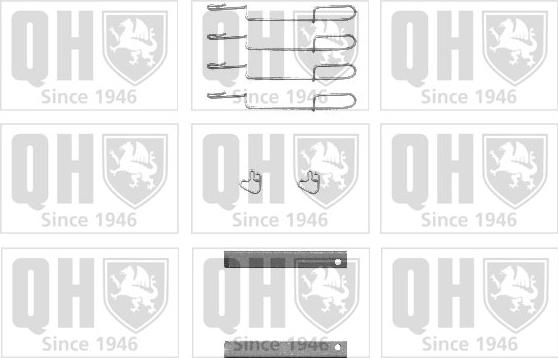 Quinton Hazell BFK908 - Комплектуючі, колодки дискового гальма autozip.com.ua