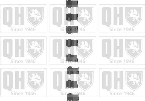 Quinton Hazell BFK688 - Комплектуючі, колодки дискового гальма autozip.com.ua