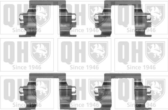 Quinton Hazell BFK675 - Комплектуючі, колодки дискового гальма autozip.com.ua