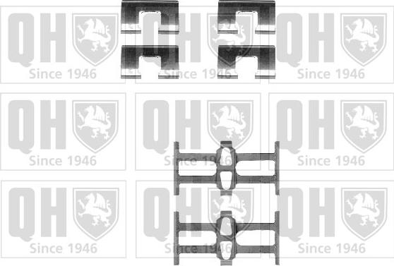 Quinton Hazell BFK852 - Комплектуючі, колодки дискового гальма autozip.com.ua