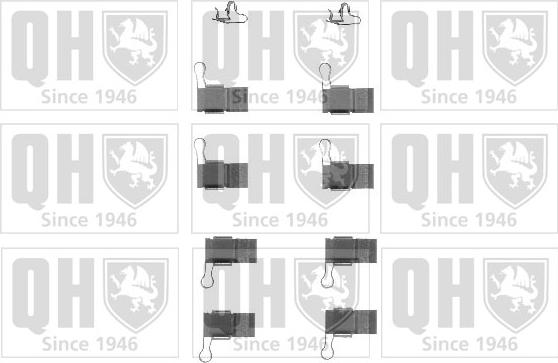 Quinton Hazell BFK800 - Комплектуючі, колодки дискового гальма autozip.com.ua
