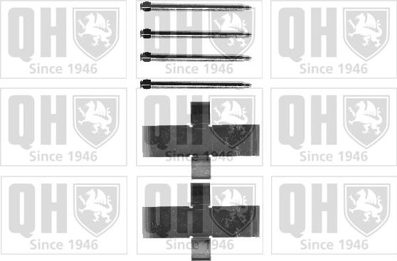 Quinton Hazell BFK818 - Комплектуючі, колодки дискового гальма autozip.com.ua