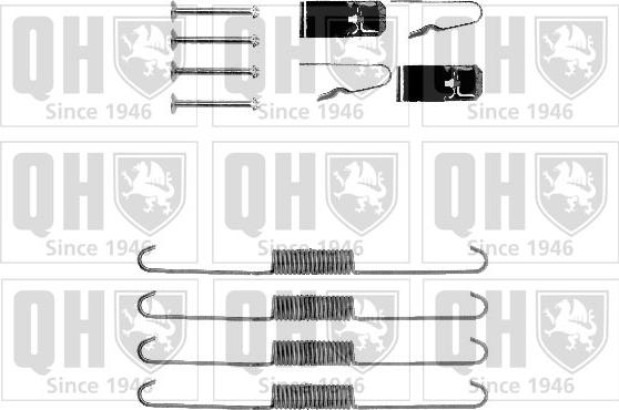 Quinton Hazell BFK384 - Комплектуючі, барабанний гальмівний механізм autozip.com.ua