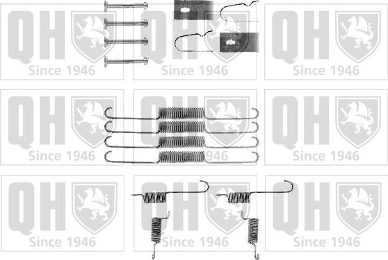 Quinton Hazell BFK269 - Комплектуючі, барабанний гальмівний механізм autozip.com.ua