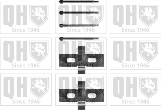 Quinton Hazell BFK700 - Комплектуючі, колодки дискового гальма autozip.com.ua