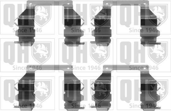 Quinton Hazell BFK716 - Комплектуючі, колодки дискового гальма autozip.com.ua