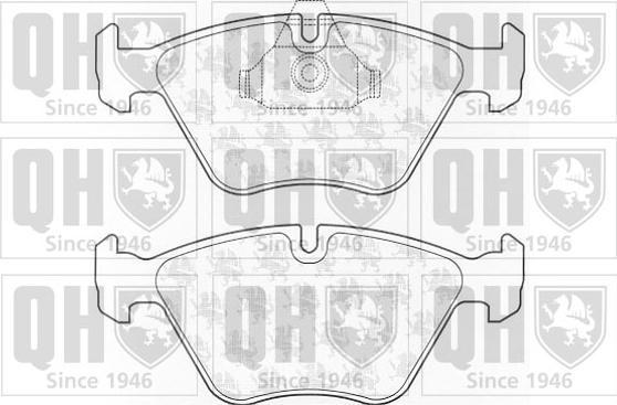 Quinton Hazell BP926 - Гальмівні колодки, дискові гальма autozip.com.ua