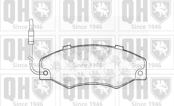 Quinton Hazell BP457 - Гальмівні колодки, дискові гальма autozip.com.ua