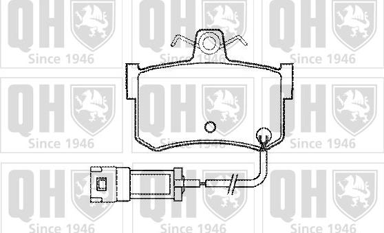 Quinton Hazell BP409 - Гальмівні колодки, дискові гальма autozip.com.ua