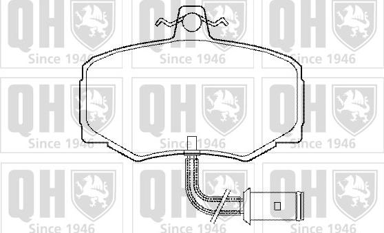 Quinton Hazell BP418 - Гальмівні колодки, дискові гальма autozip.com.ua