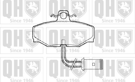 Quinton Hazell BP417 - Гальмівні колодки, дискові гальма autozip.com.ua