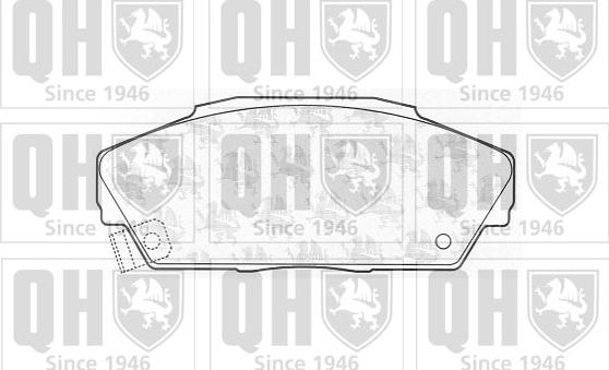 Quinton Hazell BP548 - Гальмівні колодки, дискові гальма autozip.com.ua