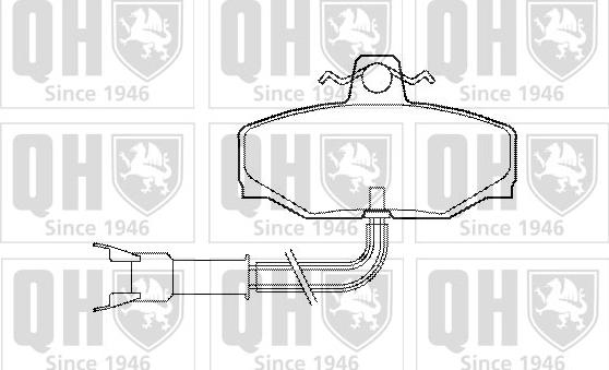 Quinton Hazell BP518 - Гальмівні колодки, дискові гальма autozip.com.ua