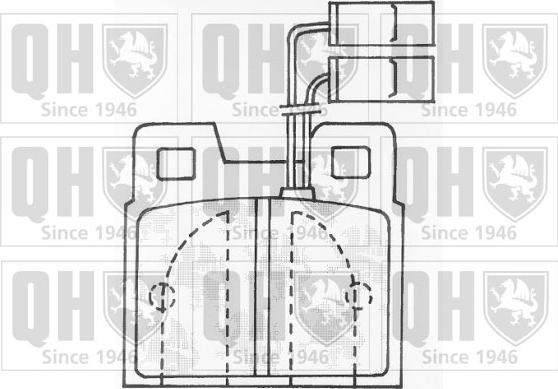 Quinton Hazell BP527 - Гальмівні колодки, дискові гальма autozip.com.ua