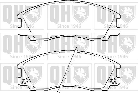 Quinton Hazell BP1445 - Гальмівні колодки, дискові гальма autozip.com.ua