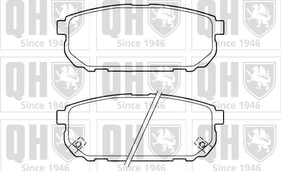 Quinton Hazell BP1401 - Гальмівні колодки, дискові гальма autozip.com.ua