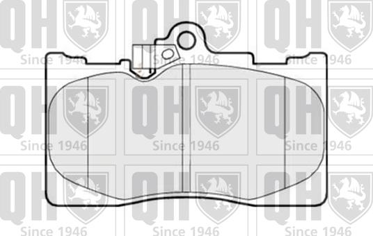 Quinton Hazell BP1519 - Гальмівні колодки, дискові гальма autozip.com.ua