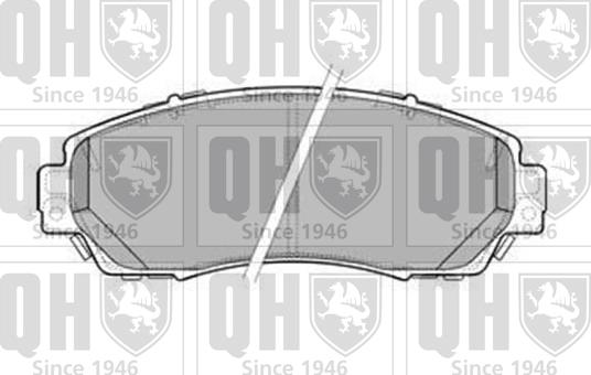 Quinton Hazell BP1589 - Гальмівні колодки, дискові гальма autozip.com.ua