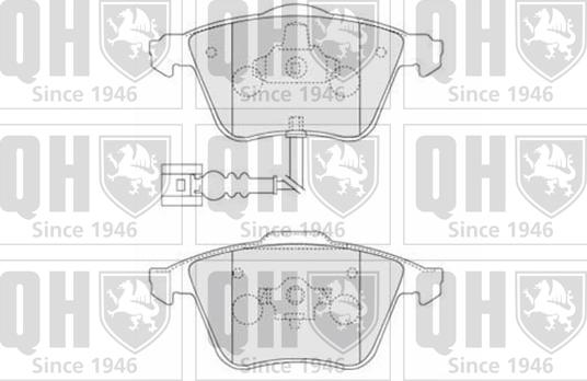 Quinton Hazell BP1533 - Гальмівні колодки, дискові гальма autozip.com.ua